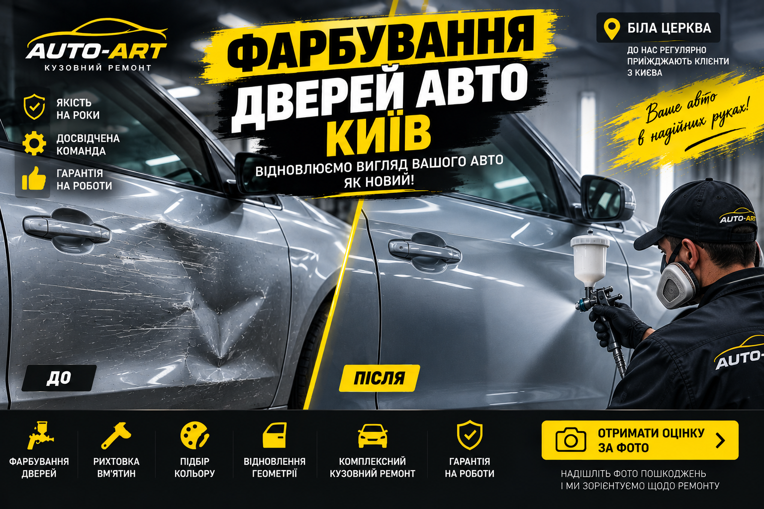 повне фарбування авто